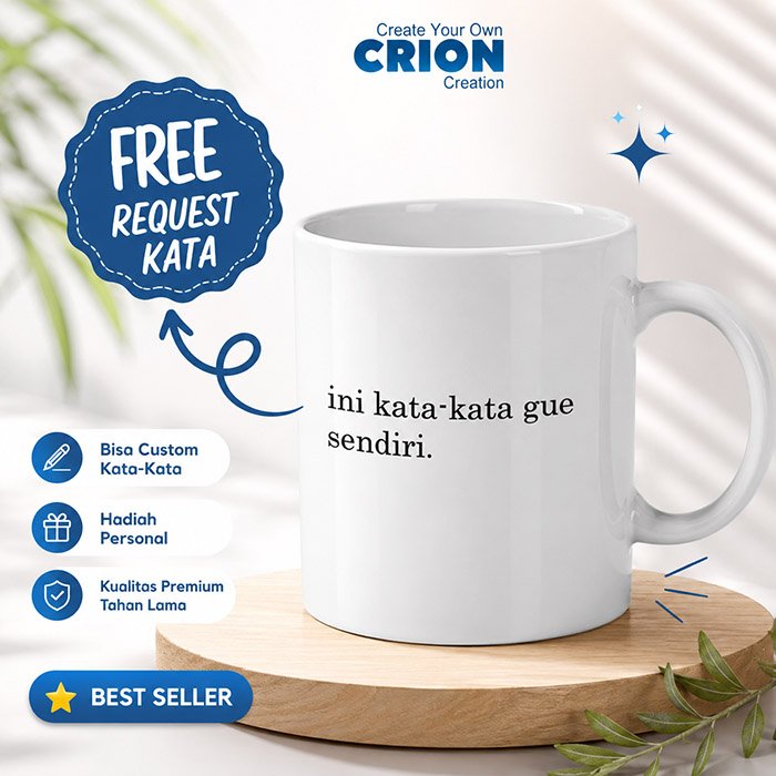Mug Custom Tulisan