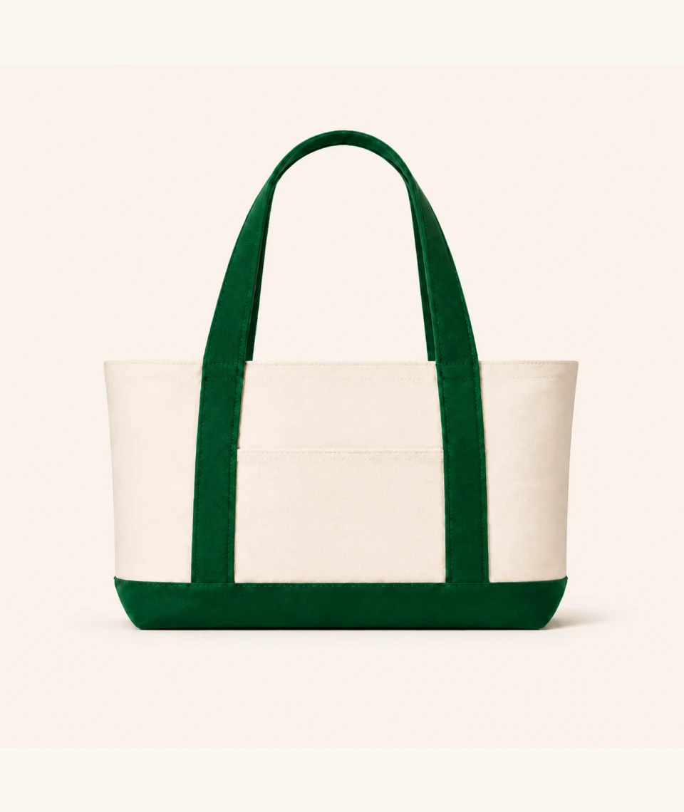 Totebag Canvas Two Tone Pocket Custom
