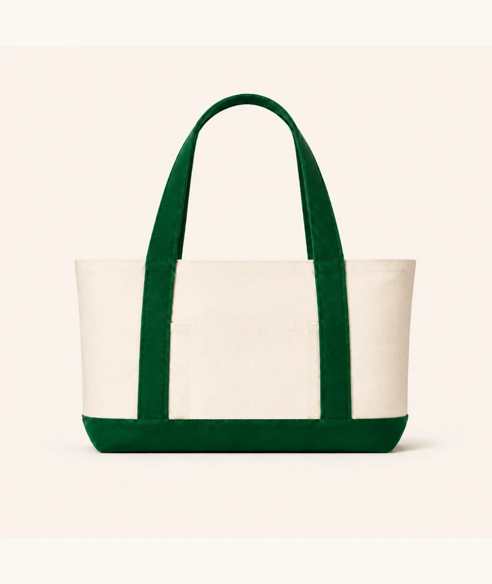 Totebag Canvas Two Tone Pocket Custom